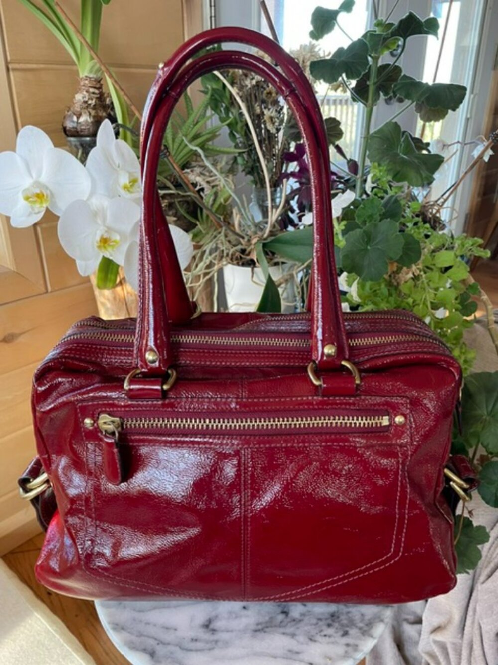 Coach Legacy Bleecker Street Peyton satchel bag (Limited Edition) Red- Bleeker - Picture 5 of 15
